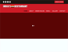 Tablet Screenshot of indiasrestaurant.net